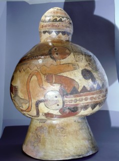 Large Nazca ceramic drum