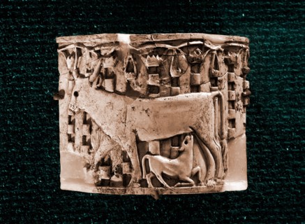 An ivory inlay of Phoenician workmaship found in an Assyrian palace