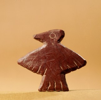 Argillite pendant in the form of an eagle