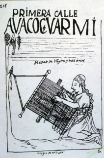 Facsimile of a drawing by Felipe Guaman Poma from his El Primer Nueva Coronica y Buen Gobierno