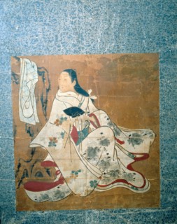 Painting on paper of a court lady