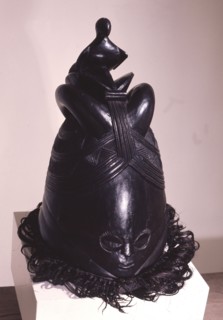 These masks are worn by senior female officials, sowei, of a society known as Sande among the Mende, (Bundu among Vai, Temne, and Bassa)