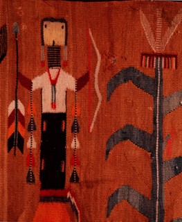 Blanket based on a sand painting design