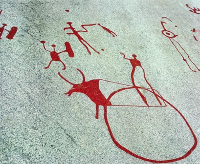 Vitlycke is one of the largest surfaces of rock carvings in the whole of Scandinavia