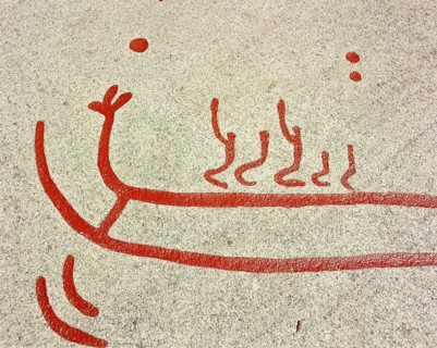 Vitlycke is one of the largest surfaces of rock carvings in the whole of Scandinavia