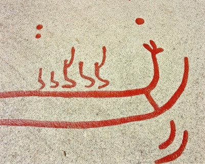 Vitlycke is one of the largest surfaces of rock carvings in the whole of Scandinavia