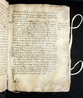 Illumination from a 14thc manuscript of Snorri Sturlusons Prose Edda