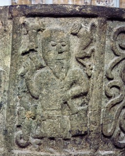Relief from the side of a baptismal font