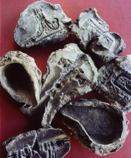 Mould and crucibles for making pendants, tools etc