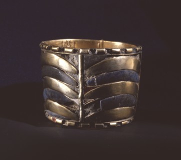 One of a pair of anklets from the mummy of Psusennes I