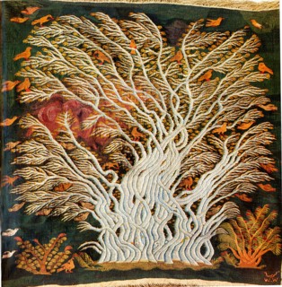 Sycamore Tree (intertwinned stems), 1971, by Karima Ali (born 1945)