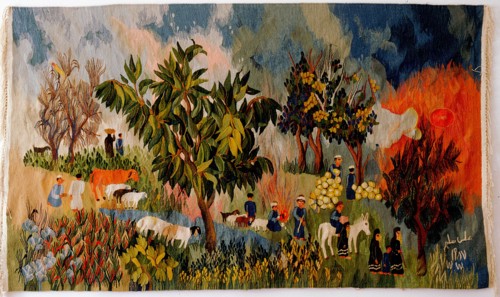 The Village Road, 1988, by Ali Selim (born 1946)