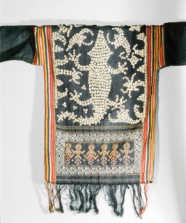 Cut shell decorated jacket worn by Apo Kayan people at ceremonies connected with agriculture, warfare, and the commemoration of the dead