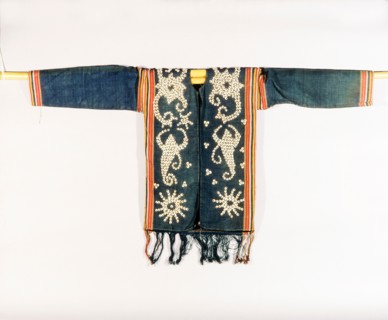 Cut shell decorated jacket worn by Apo Kayan people at ceremonies connected with agriculture, warfare, and the commemoration of the dead
