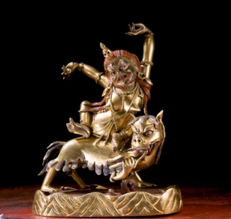 Penden Lhamo is one of the major deities in Tibetan Buddhism and the only female in the group of the eight Dharma Protectors