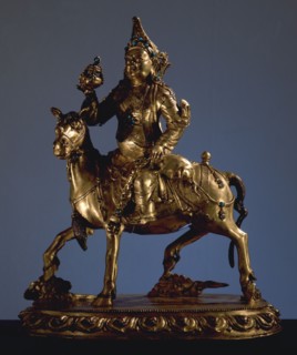 Statue of black Guhyatana, one of the twelve Jambhalas (Vaisravanas)