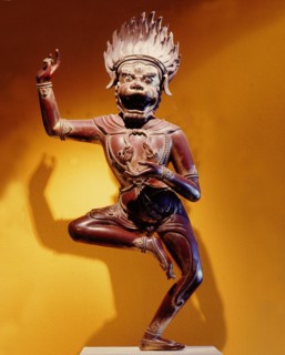 A statue of Simhavaktra Dakini, a lion faced Dakini