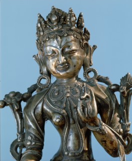 A statue of Sitatara, or White Tara, the White Saviouress