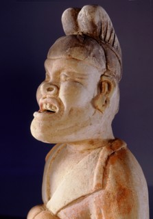 Tomb figure of foreign groom with caricature like face