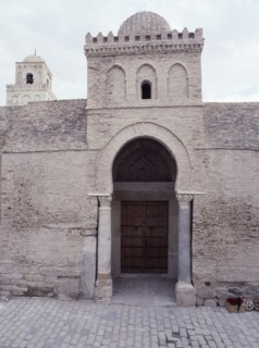 The Great Mosque at Kairouan, one of the oldest Islamic buildings and the first important one in North Africa