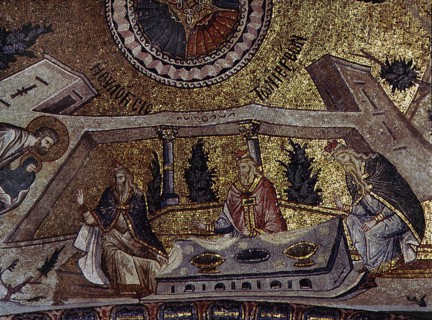A mosaic panel in the church of St Saviour in Chora, (Kariye Djami) Istanbul