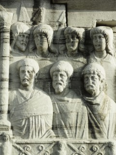 The reliefs on the base of the obelisk erected by Theodosius I show the emperor at the circus with his court, guards and other spectators