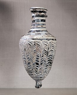 Vases like this are often found in Roman burials filled with perfume for the dead