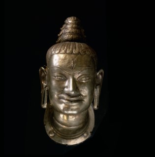 Rare kosa head the decoration of a Shiva Lingam the phallus symbol of the god Lord Shiva