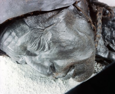 Tollund man, victim of human sacrifice by ritual strangulation