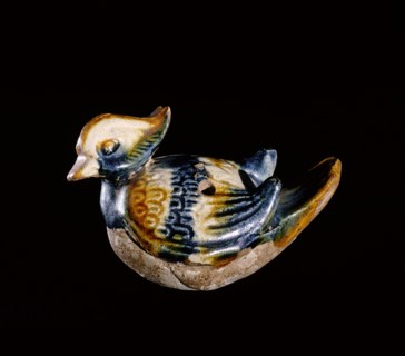 A water dropper in the form of a mandarin duck