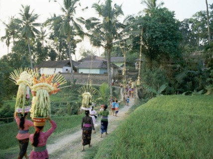 Pura Puseh at Desa Sempidi during the Galungan festival