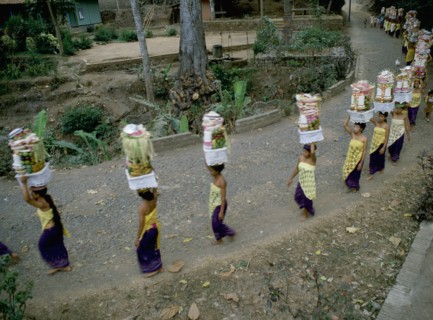 Pura Puseh at Desa Sempidi during the Galungan festival