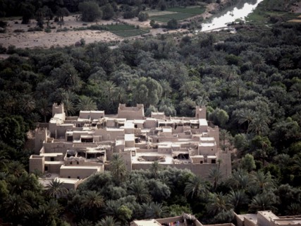 Aerial view of the Ksar Aramd-Timiderte