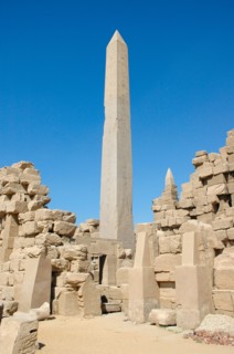 The obelisk raised by Tuthmosis II