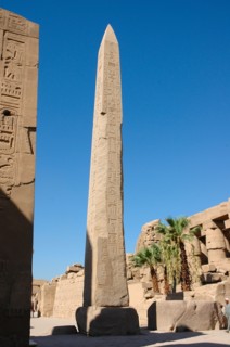The obelisk raised by Tuthmosis II