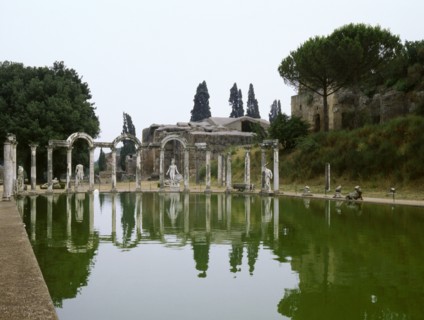 Hadrian's Villa, a complex of buildings, gardens and pools stretching for over a kilometre in length