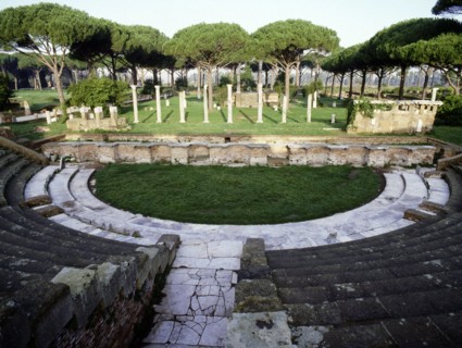 Reconstructed theatre at Ostia