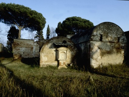 Tombs in the Isola Sacra cemetery near Ostia