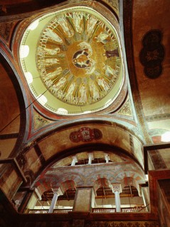 Interior view of the dome of the church of St