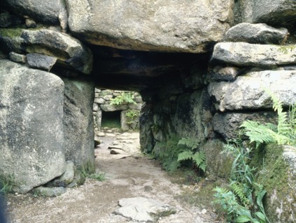 Underground chamber on an Iron Age site at Carn Euny