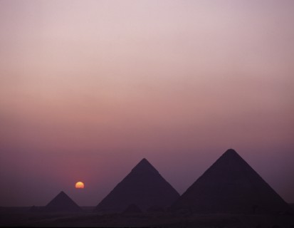 The pyramids at Giza