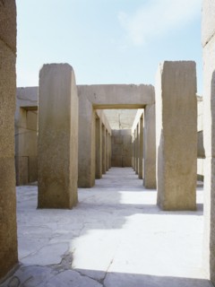 The valley temple of the pyramid of Khephren
