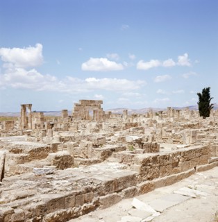 The ruins of the Roman town of Utica