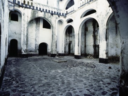 Inside the ramparts of Elmina Castle