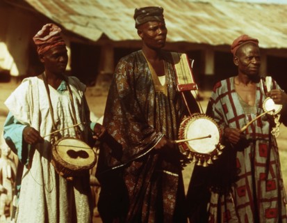 Court drummers of the Timi of Ede