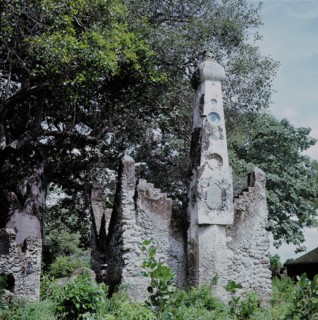 The ruins of Kunduchi, an East African trading settlement dating from the 16th century