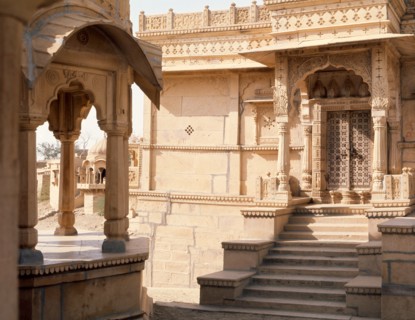 Jaisalmer, a town which for centuries commanded a strategic position on the camel train route from central Asia to India