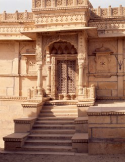 Jaisalmer, a town which for centuries commanded a strategic position on the camel train route from central Asia to India