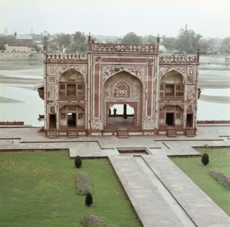 The tomb of I'Timad-Ud-Daula, erected by Jahangir's queen, Nur Mahal Begum for her father, a high court official