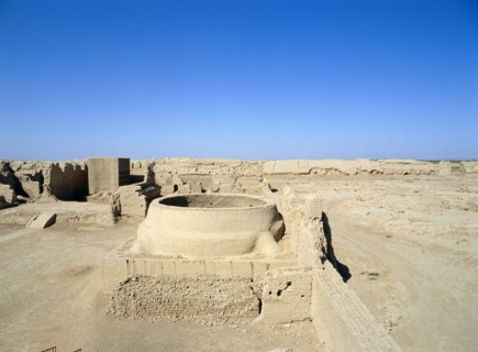 Ruins of the ancient Tang city of Gaochang, an outlying command and staging post on the Silk Road
